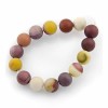 Moukaite beads, 6mm, +/- 60 pcs