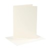 Set 10 cards and envelopes, cream white