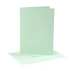 Set 10 cards and envelopes, light green