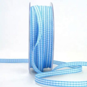 Band hellblau/weiss, 5mm/20m