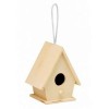 Wooden bird house 10x7.5x12.5cm