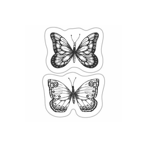 Silikonstempel Schmetterlinge