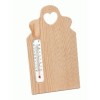 Holzbrett mit Thermometer