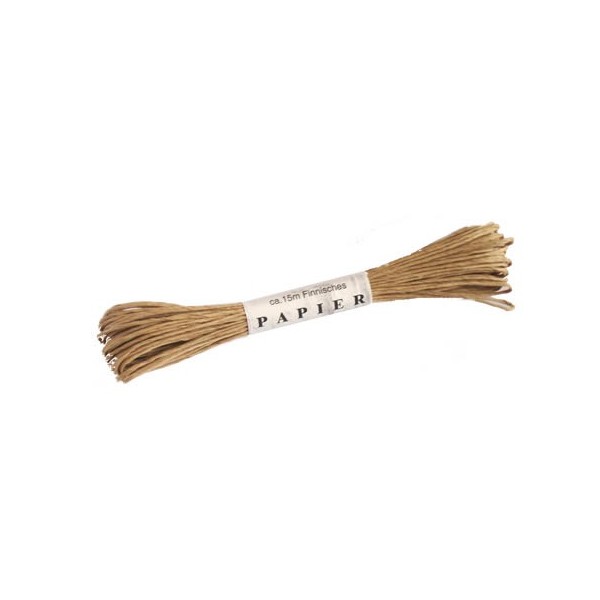 Papiergarn, 15m, natur