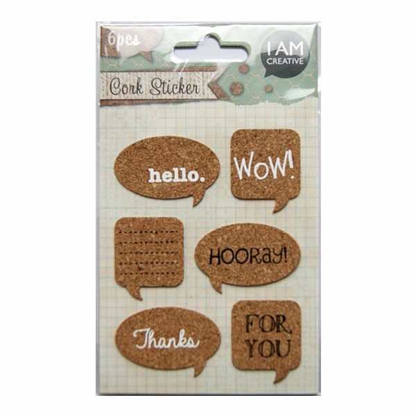 Cork Stickers - Adhesivos de corcho Hello