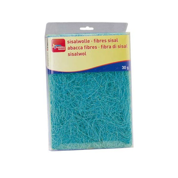 Fibres sisal, bleu