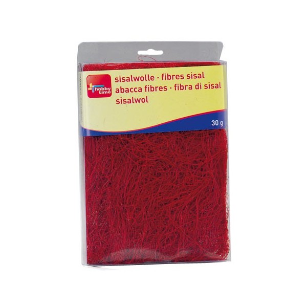 Fibres sisal, rouge