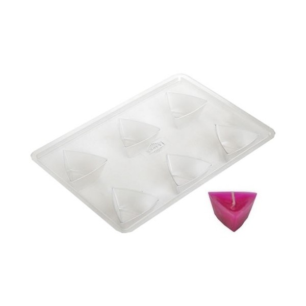 Moule pour bougies flottantes forme triangle