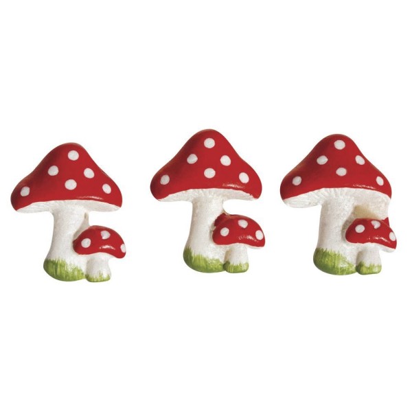 Polyresin objects "mushroom", red