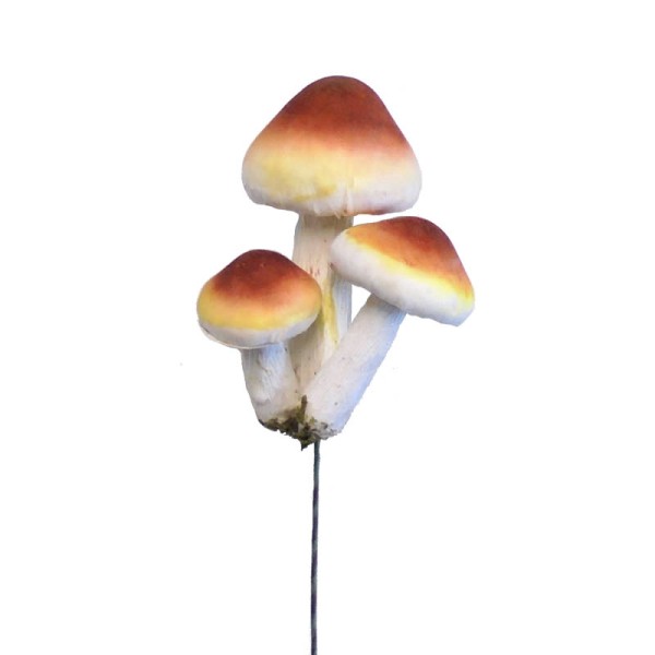 Mushroom, yellow-brown, 9cm