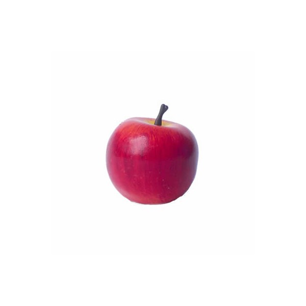Red wooden apples 3cm, 6 pcs