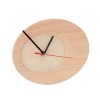 Wooden Oval Clock 17x20x2cm