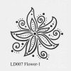 Embossing template flower 9x9cm