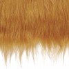 Fourrure synthétique poil long, 20x35cm, roux