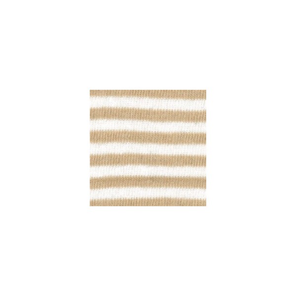 Tubo de algodon extensible 100x8cm, rayas beige/blanco