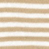 Cotton stretch tube 100x8cm, beige/white stripes