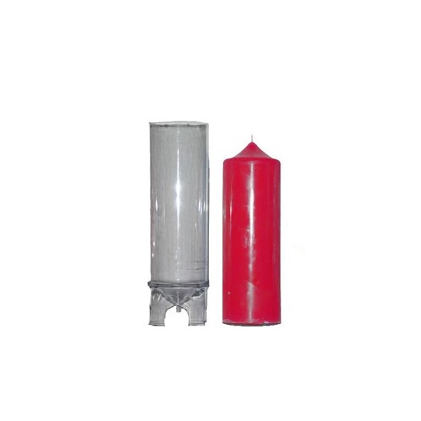 Pointed candle mould, round