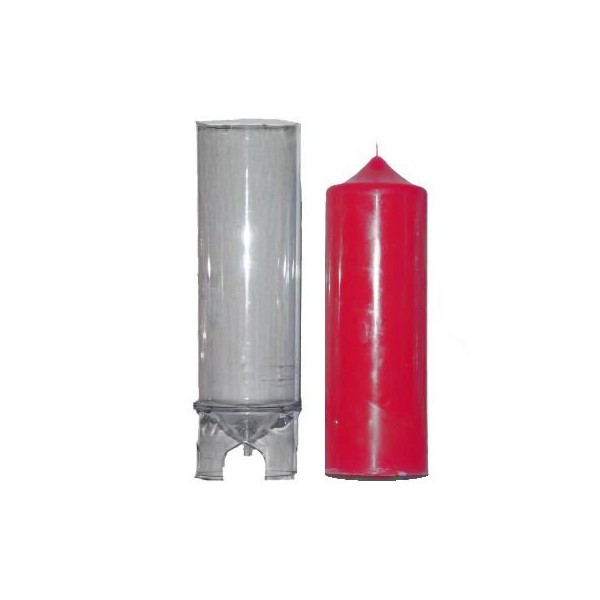 Pointed candle mould, round