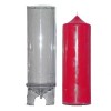 Pointed candle mould, round