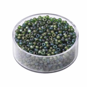 Rocailles de Bohemia, 2,5mm, 17g, verde