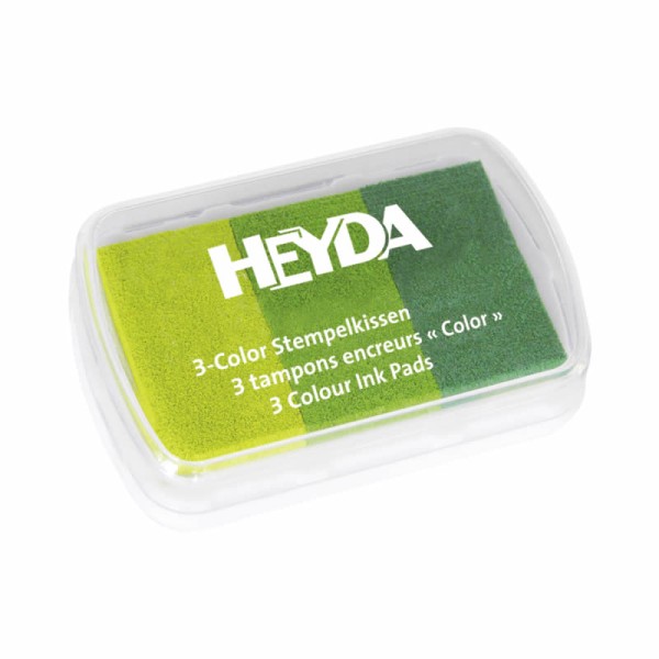 Heyda - Stempelkissen 3Color grün