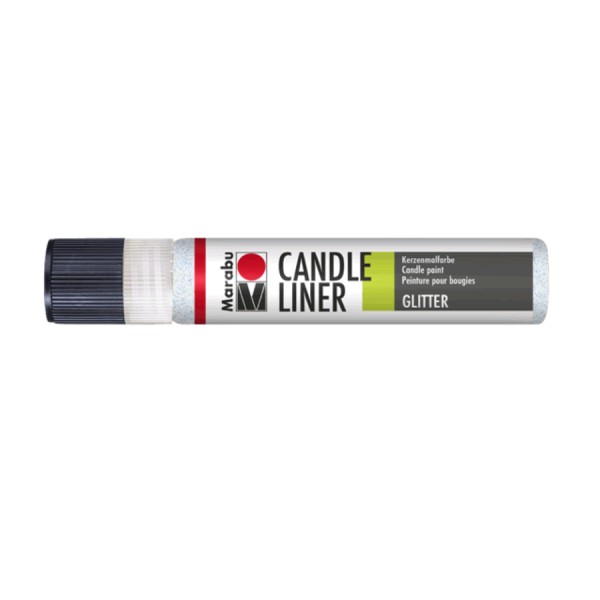 Candle-pen glitter weiss