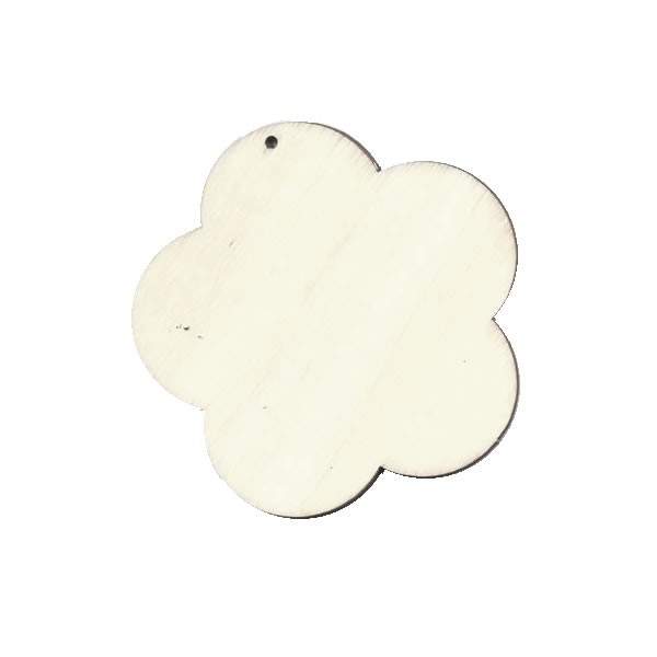 Flores de madera, 8cm, 2 pz