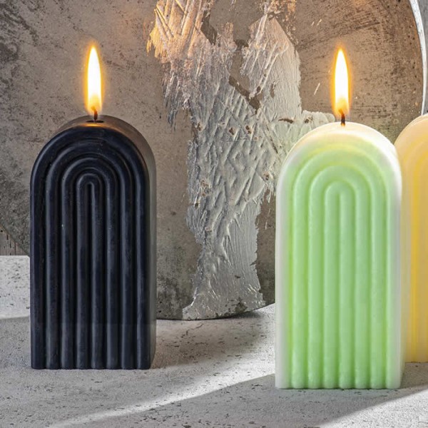 Arc small silicone candle mold