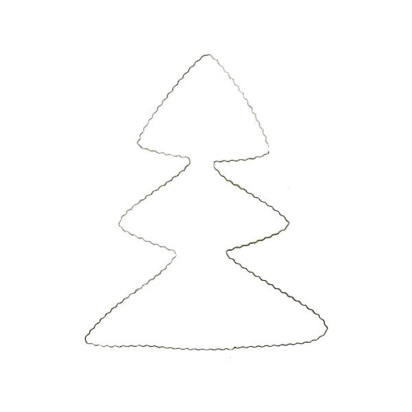 Metallbaum aus Flachdraht, 25cm