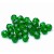 Bolas facetadas verde claro, 8mm, +/-25 pces