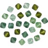 Swarovski 6mm, 25 pièces, tons verts