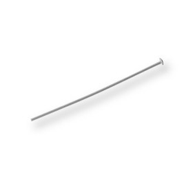 Head pins, 40mm, silver