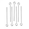 Eye pin, 60mm, silver
