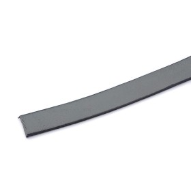 Cuir plat 10mm/20cm, gris