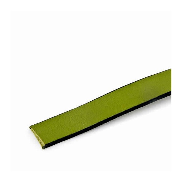 Flat Leather 10mm/20cm, khaki