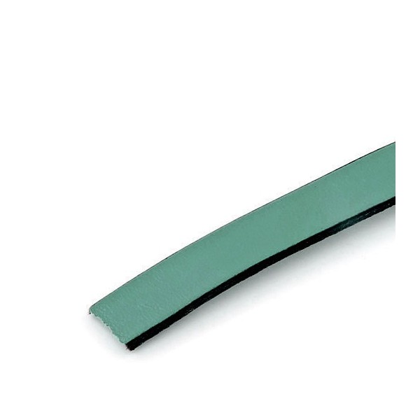 Cuir plat 10mm/20cm, bleu acier