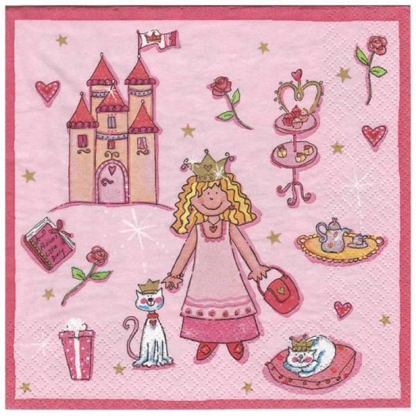 Serviette Princesse, 1 pièce