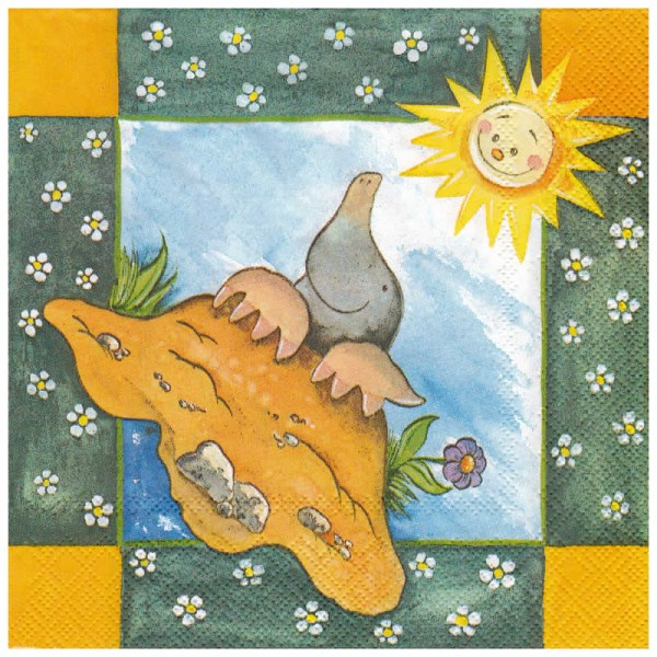 Serviette Maulwurf, 1 Stk