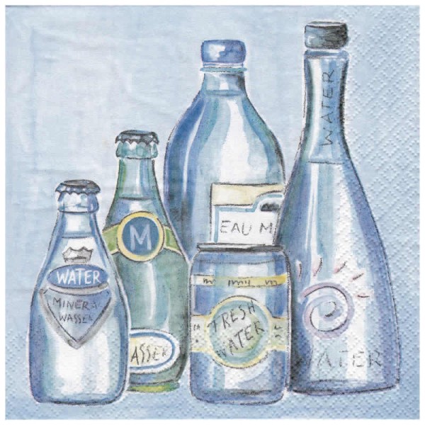 Serviette eau minérale, 1 pièce