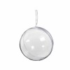 Boule acrylique en deux parties, transparente Ø6cm