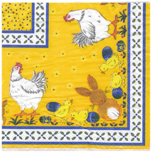 Napkin hens and rabbits, 1 piece