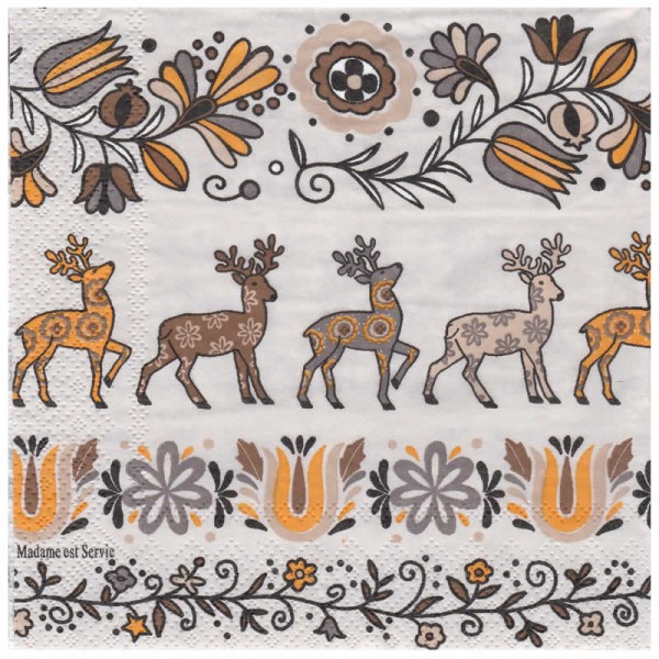 Servilleta Reindeers, 1 unidad