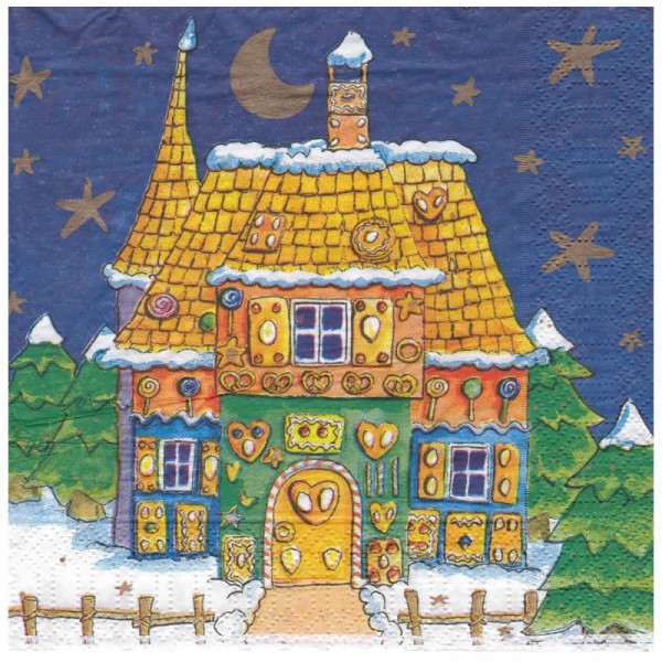 Serviette Maison en pain d'épices, 1 pièce