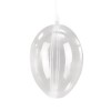 Transparent plastic egg, 10cm