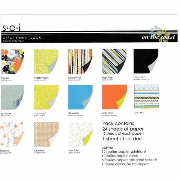 Assortiment papiers SEI - on the coast