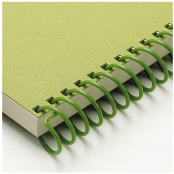 CARL - Spirale pour reliure vert Ø18mm-33cm, 3 pces