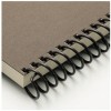 CARL - Spirale pour reliure brun Ø18mm-33cm, 3 pces