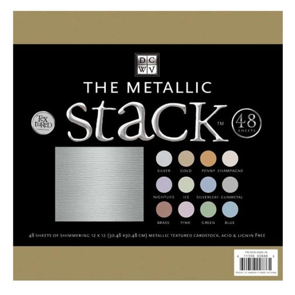 DCWV - The Metallic Stack - Bloc papiers métallisés