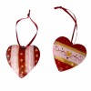 Pendente de metal "corazon", 2 unidades