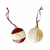 Pendentif en métal "boule", 2 pièces